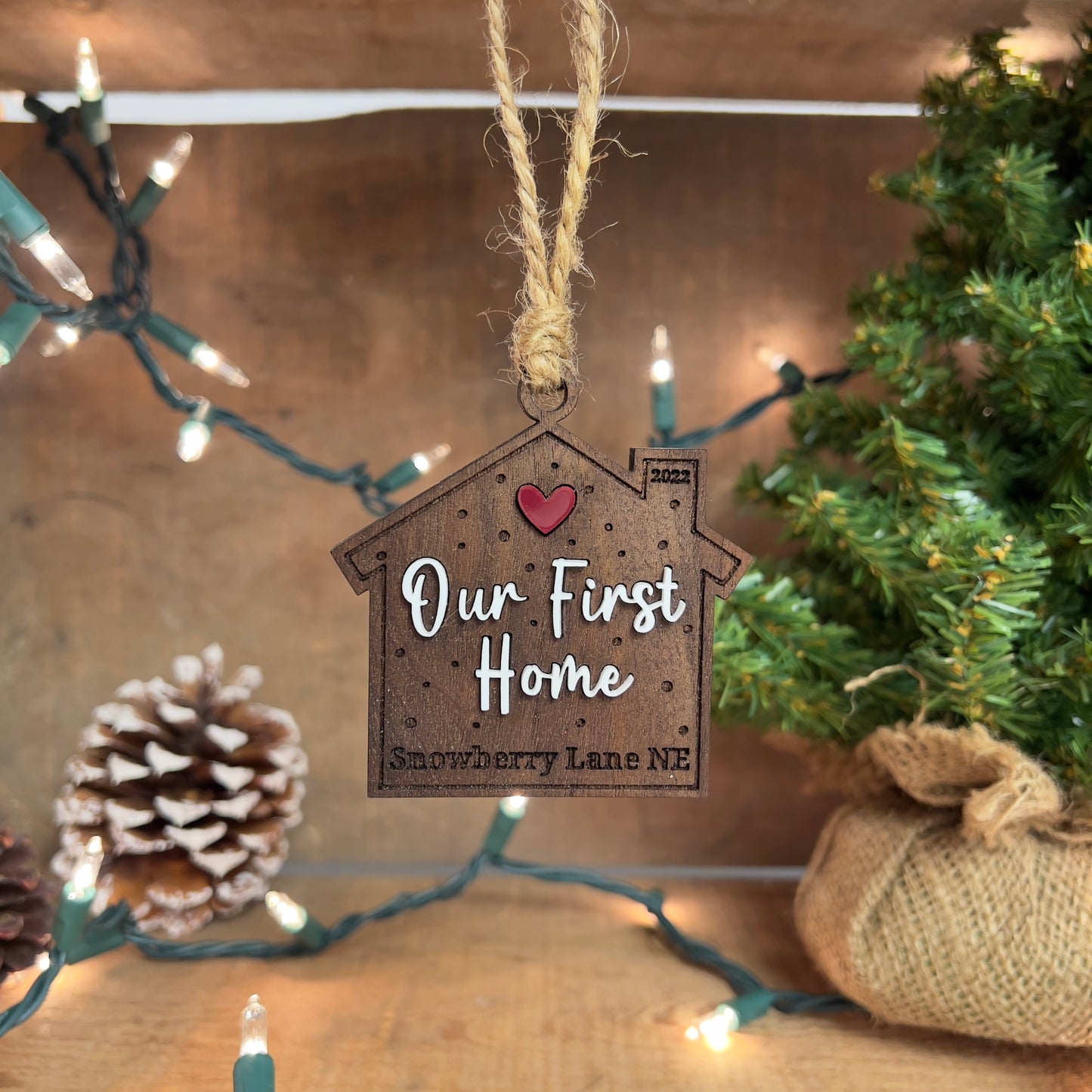Personalized "Our First Home" Christmas Ornament