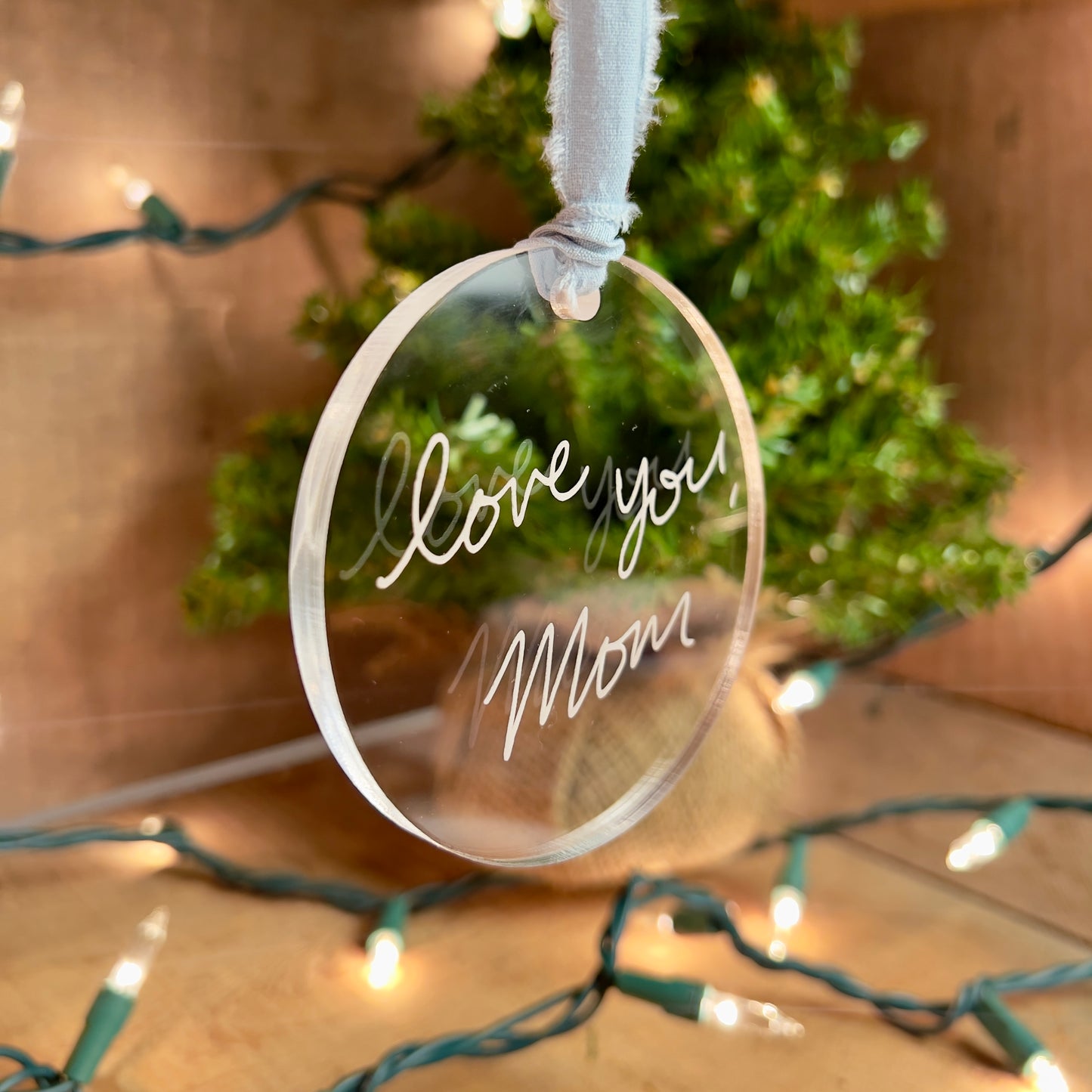 Personalized Acrylic Signature Keepsake Ornament