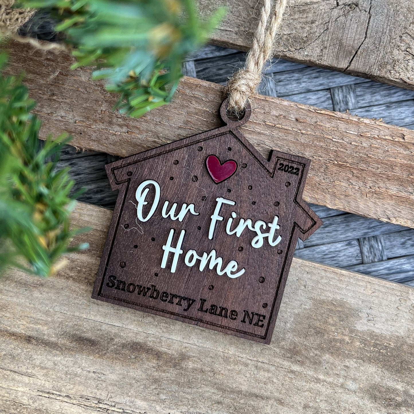 Personalized "Our First Home" Christmas Ornament