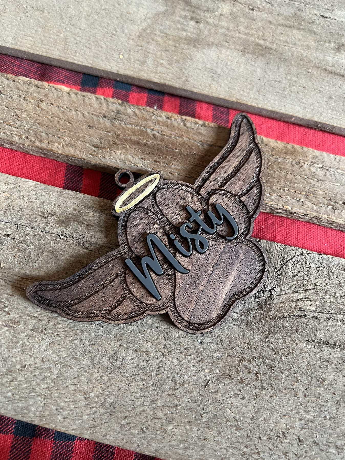 Custom Memorial Paw Print Ornament