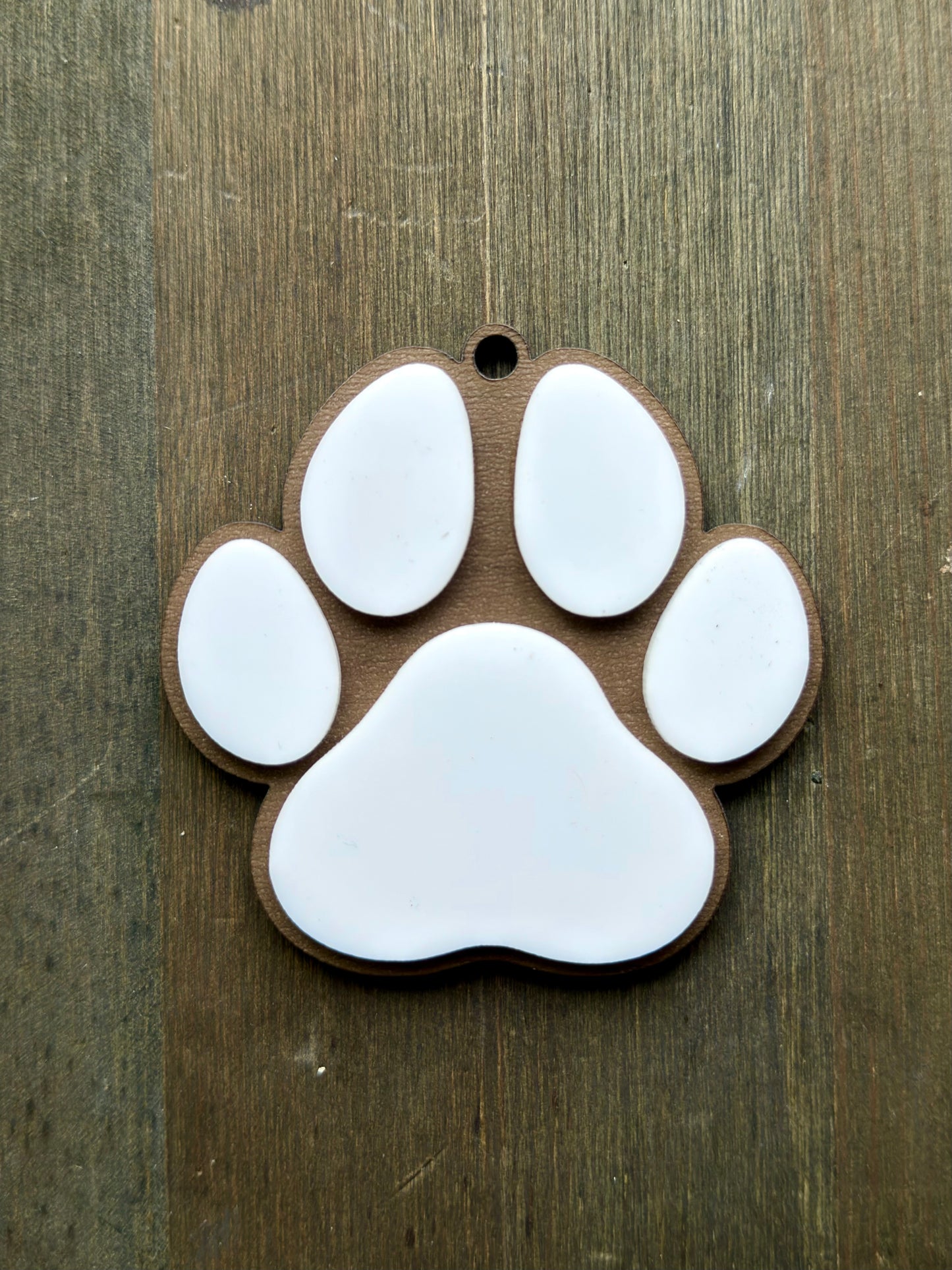 Acrylic Paw Print Ornament