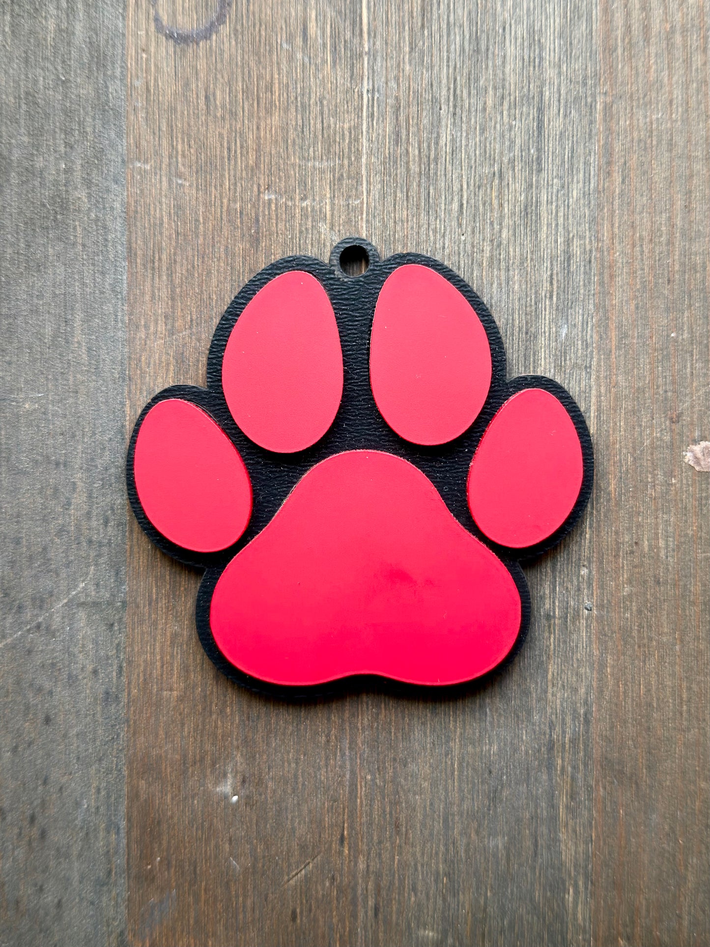 Acrylic Paw Print Ornament