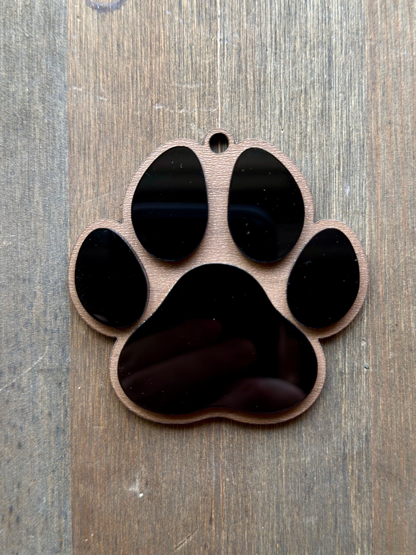 Acrylic Paw Print Ornament
