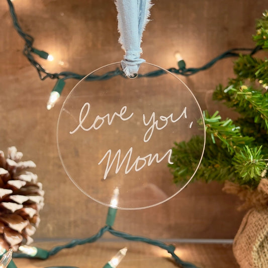 Personalized Acrylic Signature Keepsake Ornament