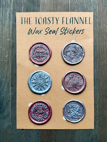 Handpoured Wax Seal Sticker Packs