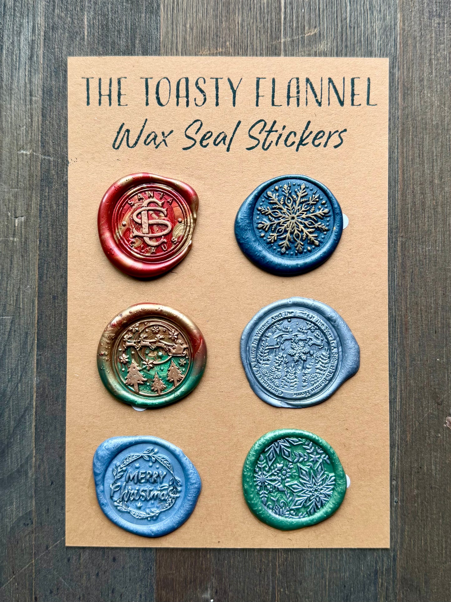 Handpoured Wax Seal Sticker Packs
