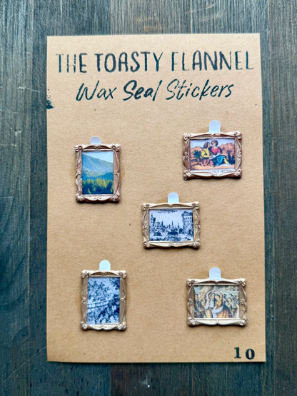 Handpoured Wax Seal Sticker Packs