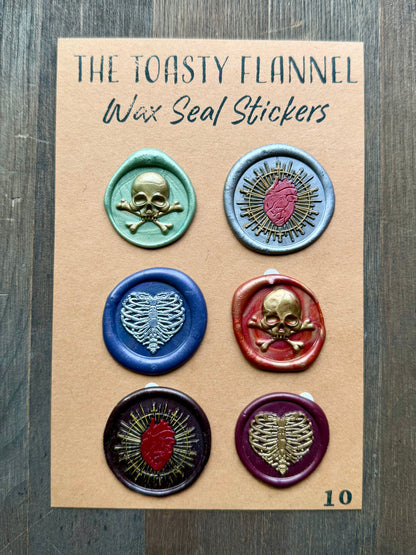 Handpoured Wax Seal Sticker Packs