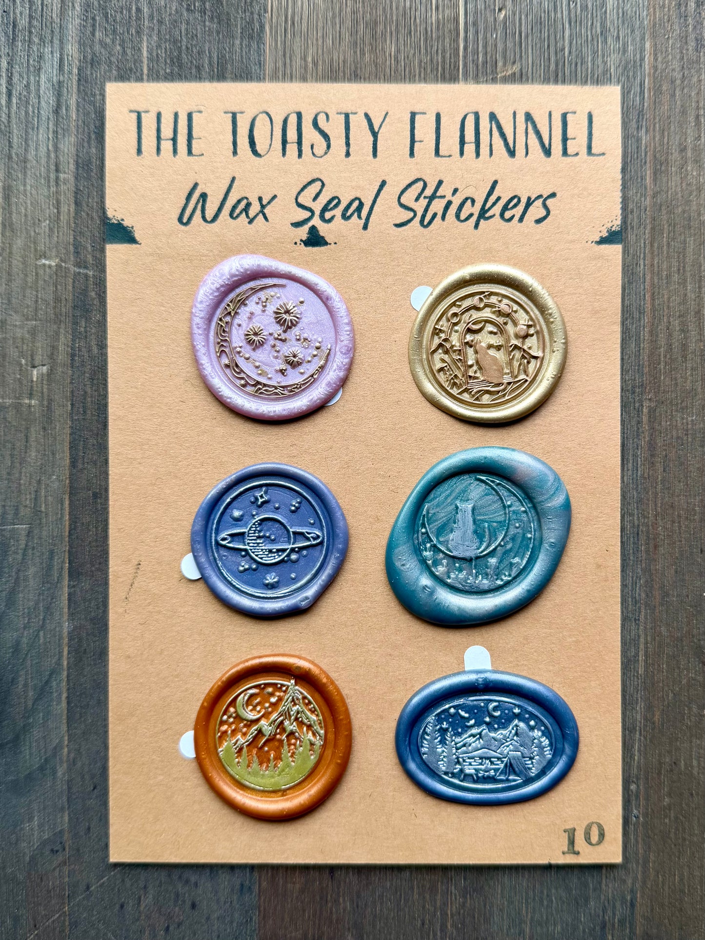 Handpoured Wax Seal Sticker Packs