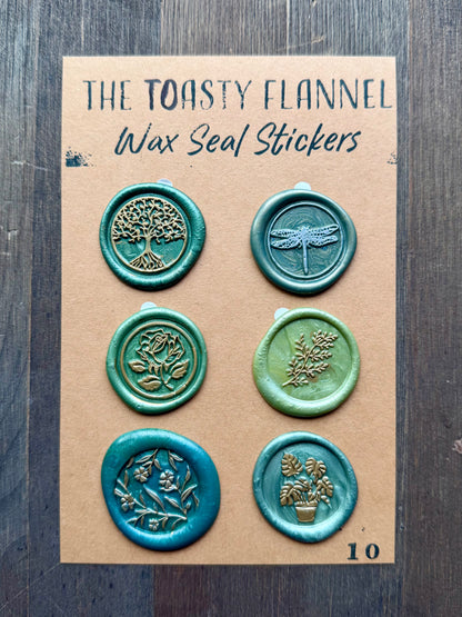 Handpoured Wax Seal Sticker Packs