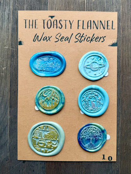Handpoured Wax Seal Sticker Packs
