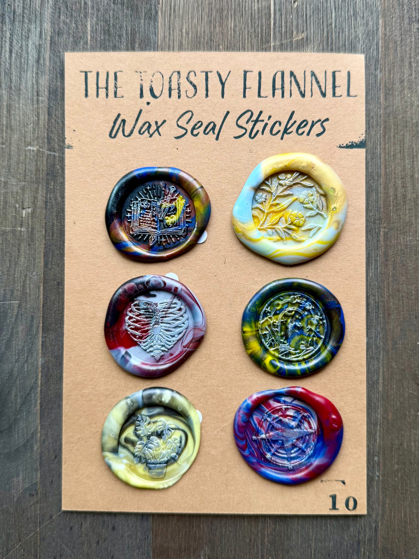 Handpoured Wax Seal Sticker Packs