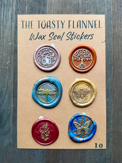 Handpoured Wax Seal Sticker Packs