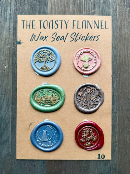 Handpoured Wax Seal Sticker Packs