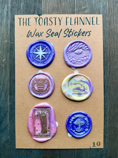 Handpoured Wax Seal Sticker Packs