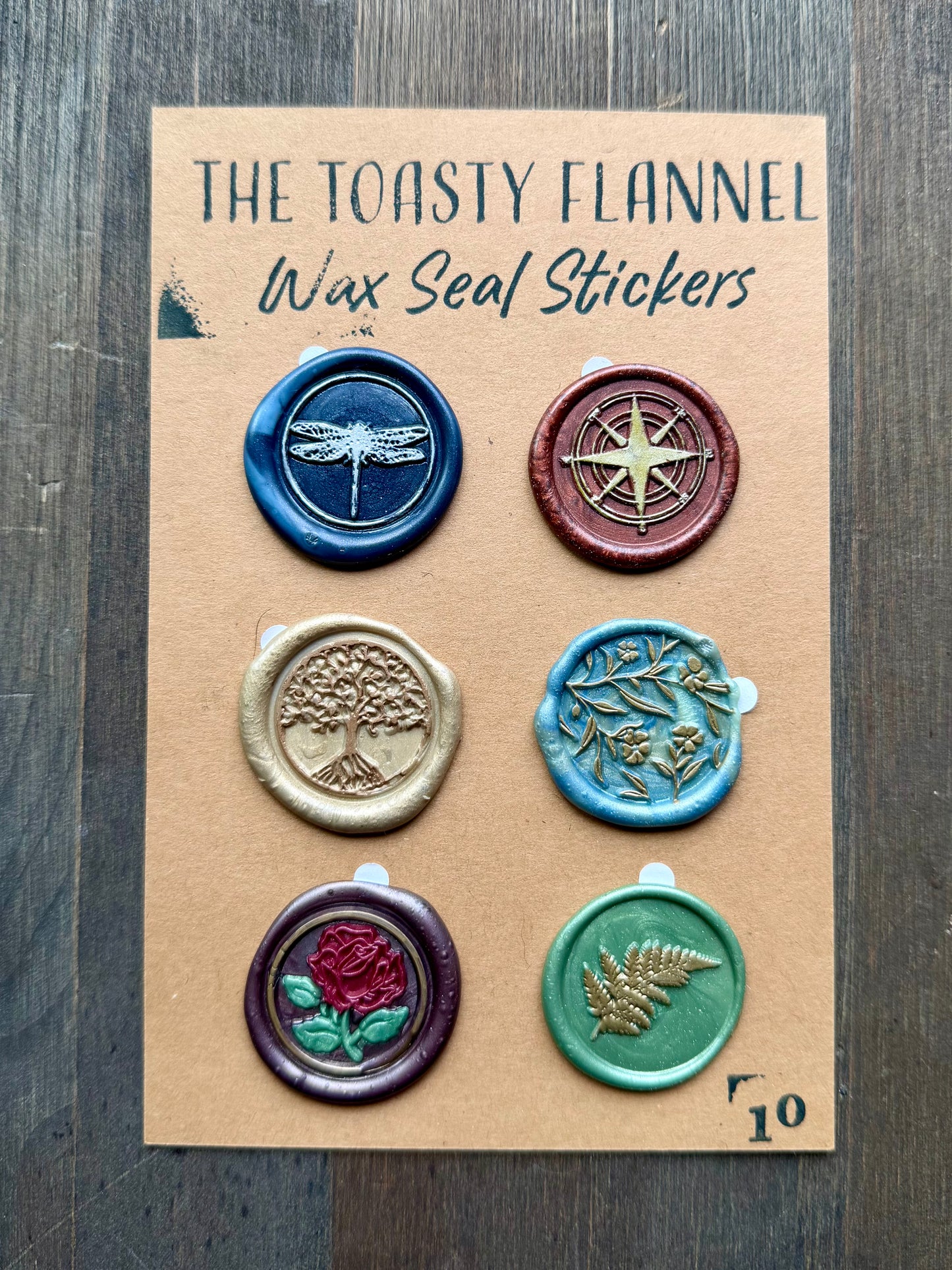 Handpoured Wax Seal Sticker Packs