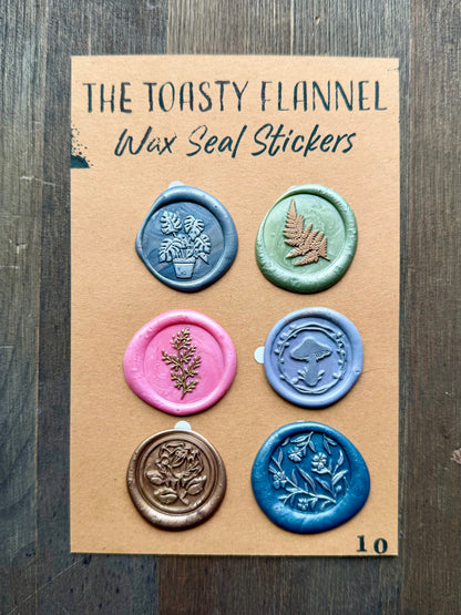 Handpoured Wax Seal Sticker Packs