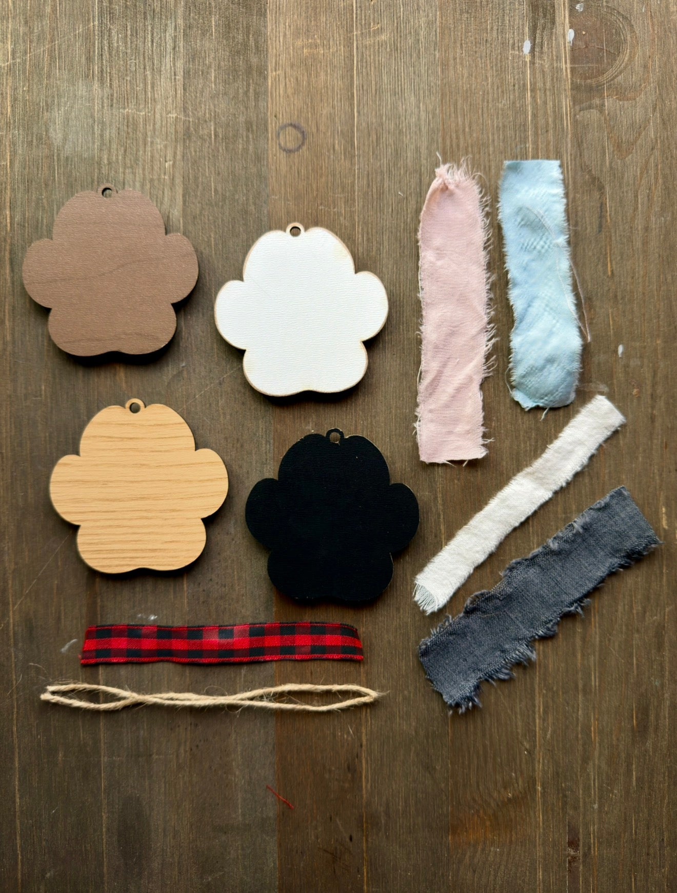 Acrylic Paw Print Ornament