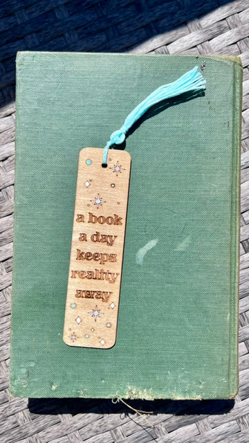 Wooden Engraved Bookmark