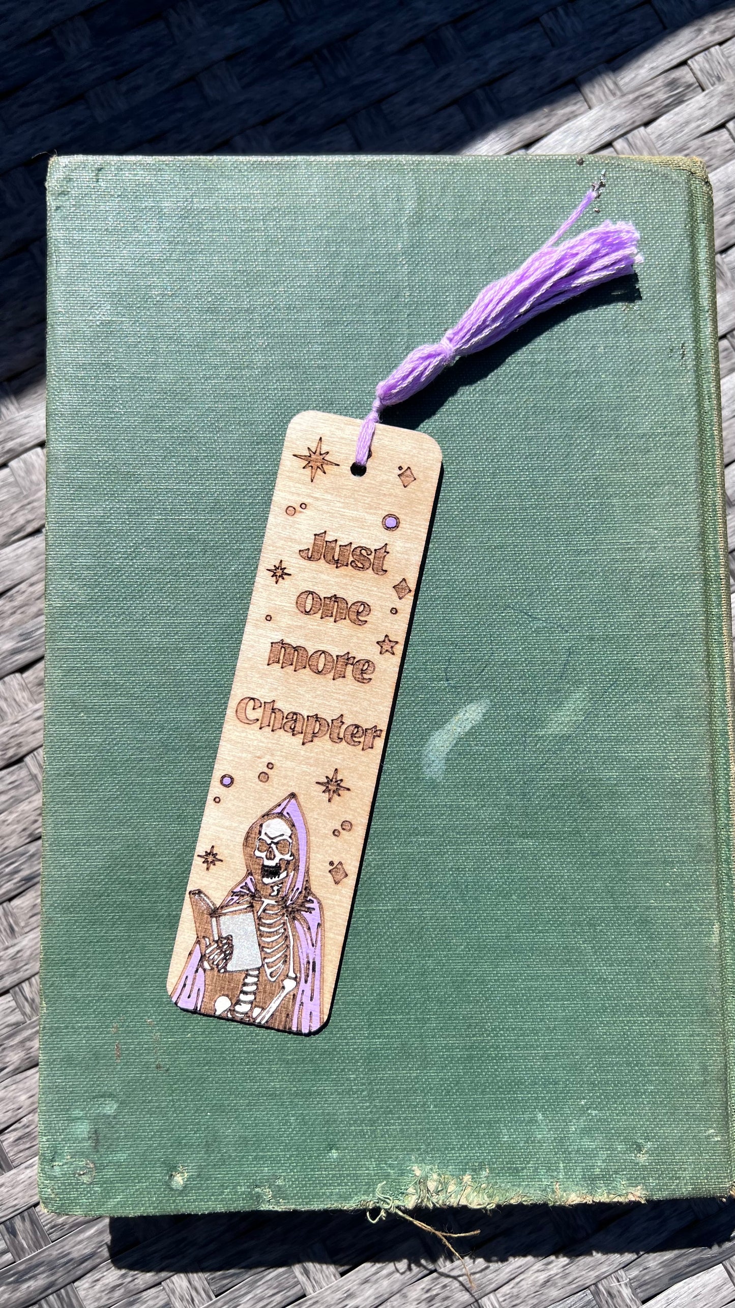 Wooden Engraved Bookmark