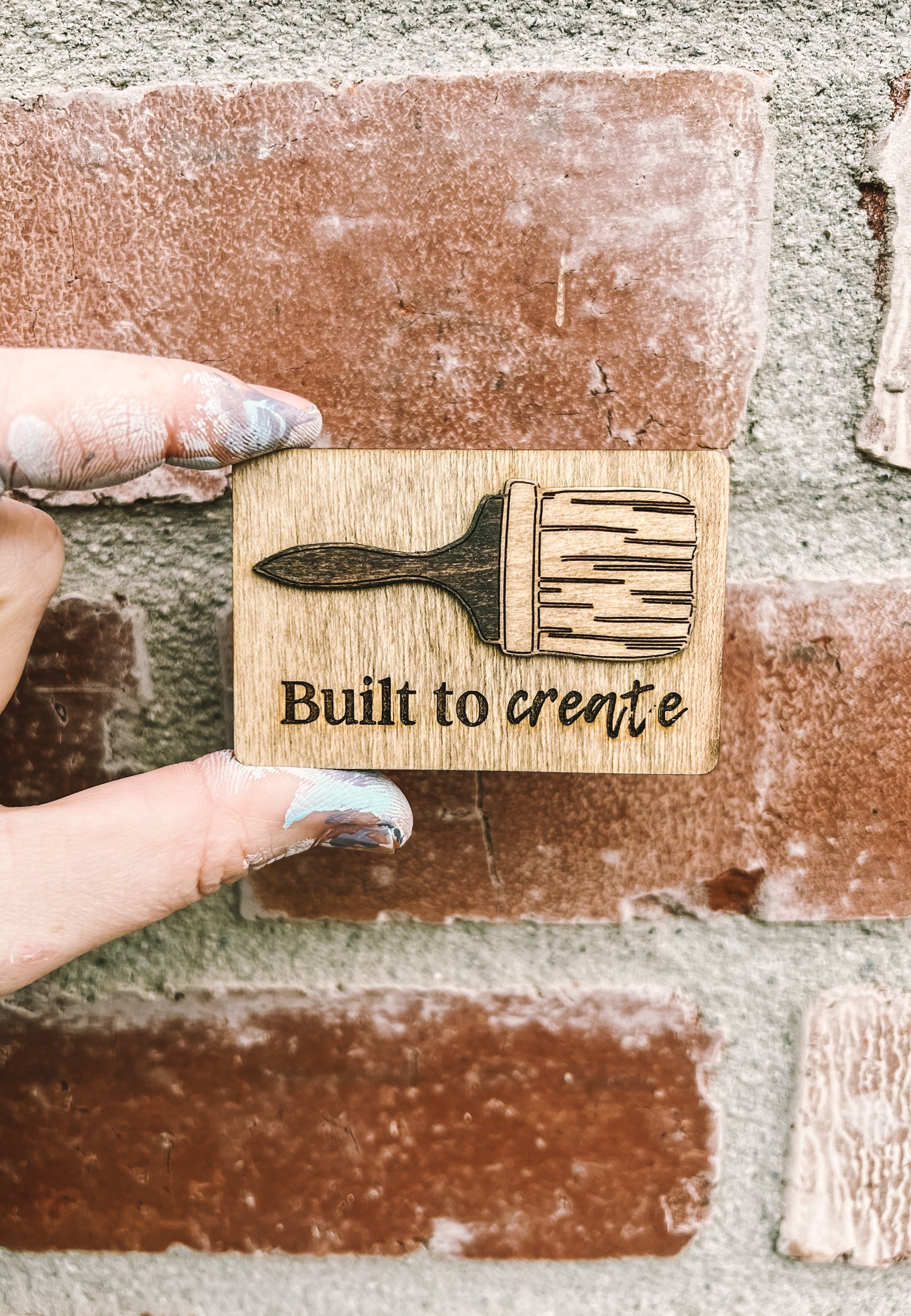 "Built To Create" Maker Magnet