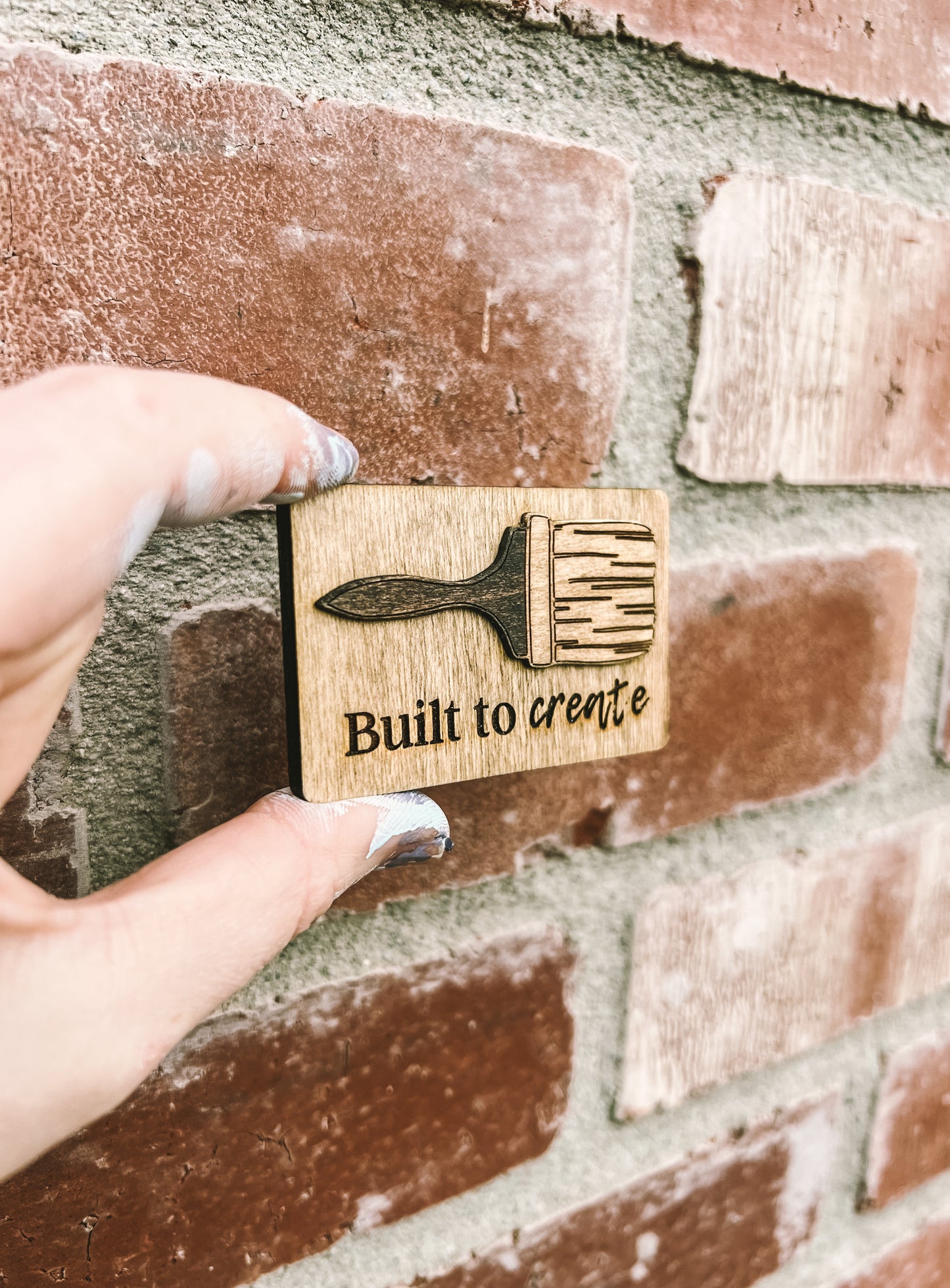 "Built To Create" Maker Magnet