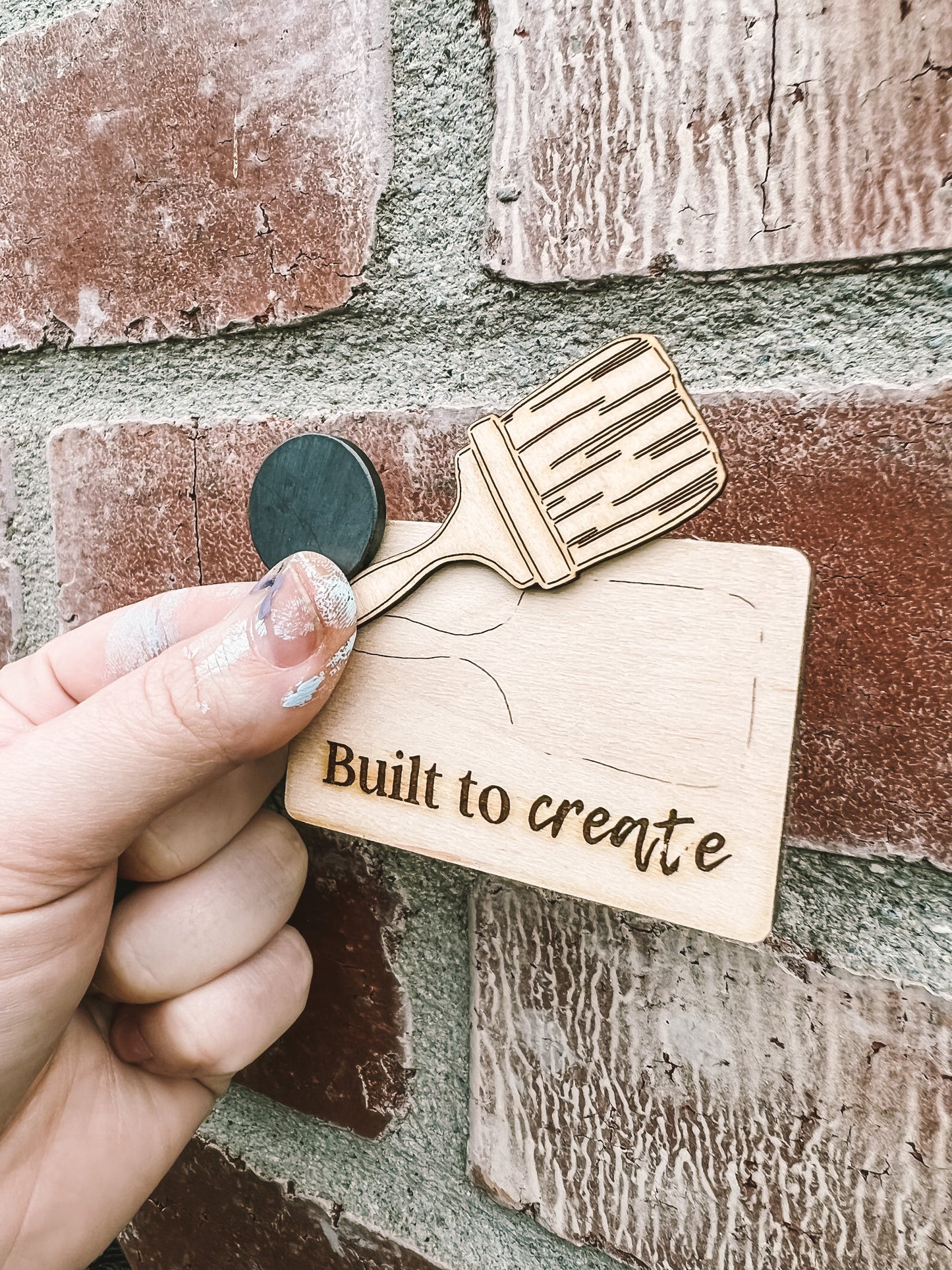 "Built To Create" Maker Magnet